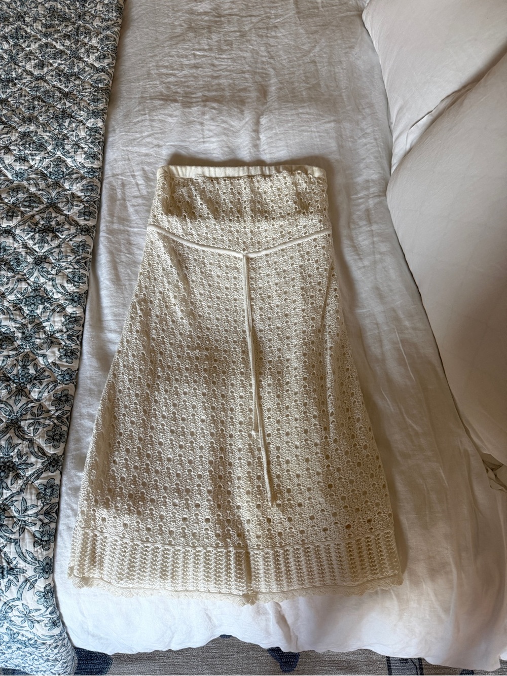 Lilly Pulitzer Cream Strapless Crochet Dress